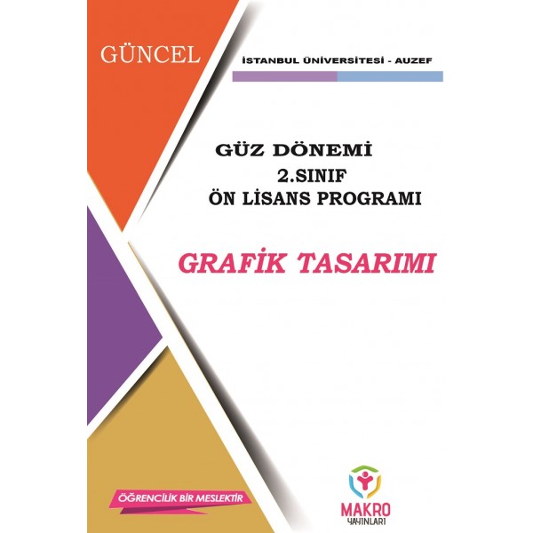 Auzef Grafik Tasarım 2. Sınıf (Ön Lisans) Güz Dönemi 